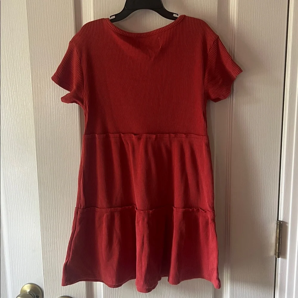 Old Navy Orange Ribbed Dress